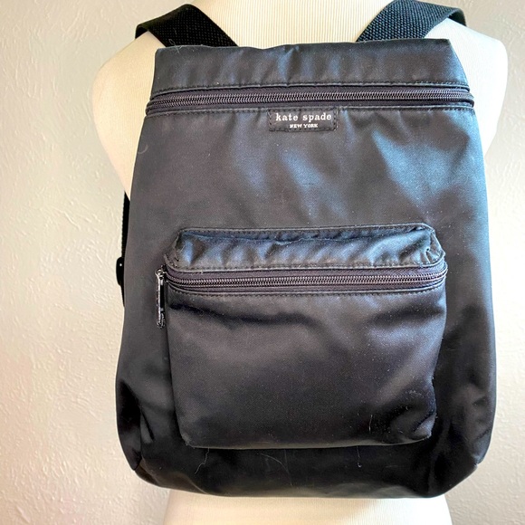 Kate Spade Vinyl Mini Backpack with two pockets - Picture 3 of 8